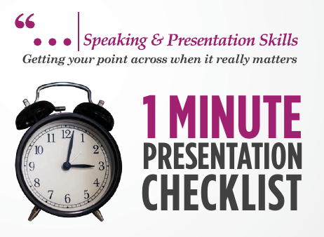 1 minute presentation how many words